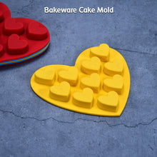 Silicon 10 Cavity Heart Shape Design Chocolate Mould Ice, Jelly Candy Mould - justgrabit.in | Just Grab It