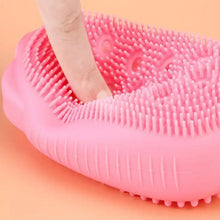 Super Soft Silicone Bath Brush – Double - Sided Body Scrubber for Deep Cleansing & Exfoliation (1 Pc) - Justgrabit Inc.
