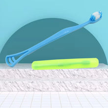 2 - in - 1 Soft Toothbrush & Tongue Cleaner for All Ages (1 Pc, With Cover) - Justgrabit Inc.