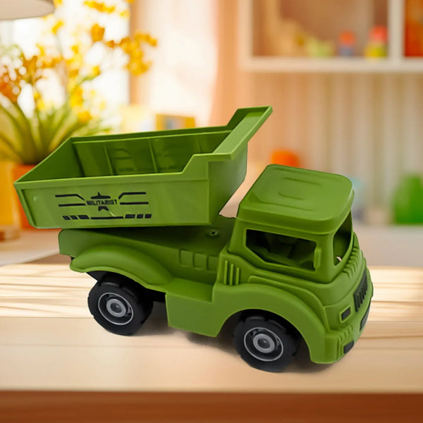 Friction Powered Dumper Toy Truck For Kids | With Opening Container Feature | Strong & Durable Plastic Material | Indoor & Outdoor Play Birthday Gift for Baby Boys & Girls (1 Pc) - Justgrabit Inc.