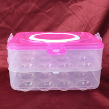Double Layer 24 Grid Egg Storage Box for Egg Storage Container - Justgrabit Inc.