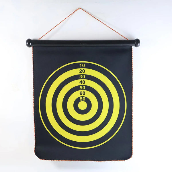 Roll-Up Double-Sided Dartboard Game (1 Set) - Justgrabit Inc.