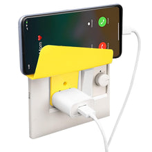 Plastic Secure Mobile Phone Charging Stand Holder (1 Pc / Mix Color) - justgrabit.in | Just Grab It