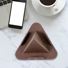 Pyramid Brown Mobile Stand with 3 Different Inclined Angles - justgrabit.in | Just Grab It