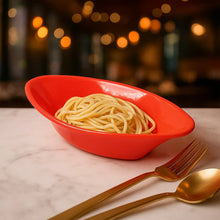 Plastic Marin Serving Bowl – Elegant Oval Deep Bowl (1 Pc / Red) - justgrabit.in | Just Grab It