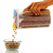 4 Section Storage containers airtight Transparent Food Plastic Storage Container - Justgrabit Inc.