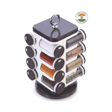 Ganesh Multipurpose Revolving Spice Rack With 16 Pcs Dispenser each 100 ml Plastic Spice ABS Material 1 Piece Spice Set 1 Piece Spice Set (Plastic) - Justgrabit Inc.