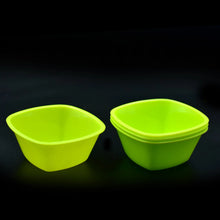 Square Plastic Bowl For Serving Food (Pack of 4) - Justgrabit Inc.