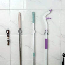 Smile Face Wall Mounted Brush & Broom Organize Holder, Hanger Storage Rack Kitchen Clip Seamless Mop Hook with Mounted Hanging (1Pc) - Justgrabit Inc.