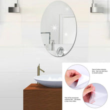 Oval Shape 3D Mirror Sticker (2 Pc Set) - Justgrabit Inc.
