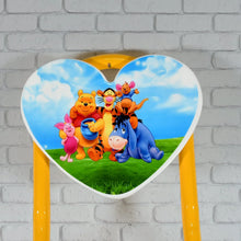 Heart Shape Kids Chair Cartoon Printed Foldable Kids / Children Folding Chair for Playrooms, Schools, Daycares, and Home. Metal and Fibre Body Picnic Beach Camping Chair (1 Pc) - Justgrabit Inc.