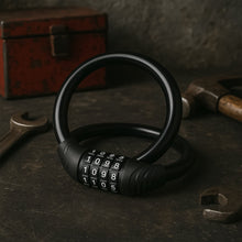 Bike Lock Cable Resettable Cable Lock - Self Coiling 4 Digit Combination Bike Lock - justgrabit.in | Just Grab It
