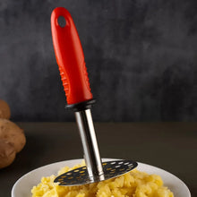 High Grade Stainless Steel Potato Masher Paubhaji / Pav Bhaji Masher with Plastic handle (1 Pc) - justgrabit.in | Just Grab It