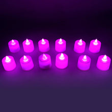 Pink Flameless LED Tealights, Smokeless Plastic Decorative Candles - Led Tea Light Candle For Home Decoration , Diwali (Pack Of 12pc) ( Diya , Divo , Diva , Deepak , Jyoti) - justgrabit.in | Just Grab It