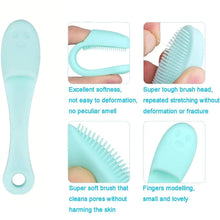 Silicone Makeup cleaning tool, finger wash Face Scrubber Facial Cleansing Brush (1 Pc / Mix Color) - justgrabit.in | Just Grab It