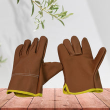 Gloves Gardening Gloves for Men Women Leather Gloves Heavy Duty Gloves (1 Pair) - justgrabit.in | Just Grab It