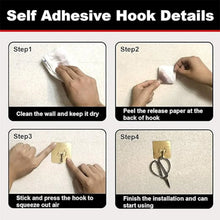 Adhesive Heavy - Duty Hooks for Kitchen and Bathroom (1 Pc / 6×6 Cm) - Justgrabit Inc.