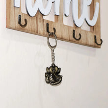 Ganesh Face Antique Black Metal Keychain (1 Pc) - justgrabit.in | Just Grab It