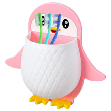 Penguin Storage Box, Adhesive Remote Case, Electric Toothbrushes Holder, Universal Controller Holder, Wall Nightstand, Office Plastic Wall Mount - Justgrabit Inc.