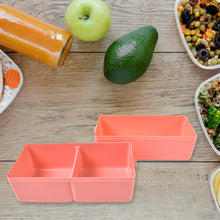 Plastic 2 Layer Leak Proof 3 Compartment Lunch Box for Office (1 Pc) - justgrabit.in | Just Grab It