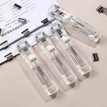 Portable Paper Clamp With 8 Pcs Clip Dispenser Handheld Paper Fast Clam (1 Set) - justgrabit.in | Just Grab It