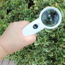 Hand - Held Magnifier with Dual LED Lights (1 Pc / 37MM / Battery not included) - justgrabit.in | Just Grab It