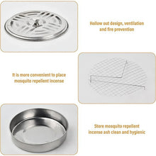 Decorative Mosquito Coil Holder Mosquito Coil Container, Incense Holder Safe Burning Coil Tray for Home Patio Pool Side Outdoor, Metal Tray - justgrabit.in | Just Grab It