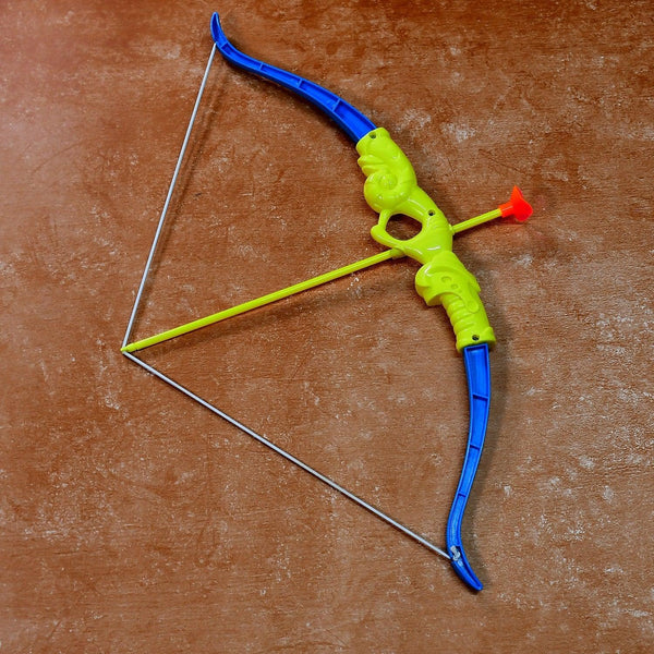 Plastic Archery Bow and Arrow Toy Set with single knife and 3pc Arrow and Target Board, - Justgrabit Inc.