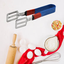 Stainless Steel Multipurpose Utility Tong / Serving Food Tongs / Tong for Kitchen and Bar / Frying, Clipping, Grilling Tong (2 Pcs Set) - Justgrabit Inc.