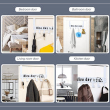 Heavy - Duty Carbon Steel Door Hook Hanger Rack (2 pc / 6 Hook / White) - justgrabit.in | Just Grab It
