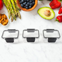 Kitchen Storage Container with Air Seal Lock Lid (3 Piece Set / 250 ML) - Justgrabit Inc.