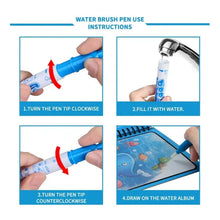 Magic Water Quick Dry Book Water Coloring Book Doodle with Magic Pen Painting Board - Justgrabit Inc.