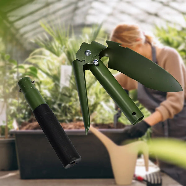 Portable Camping Hiking Garden Mini Folding Shovel with Case - Justgrabit Inc.