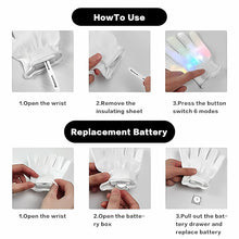 Dynamic Multi - Color Led Light - Up Glow Gloves (1 Pair) - justgrabit.in | Just Grab It