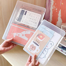 Document Holder File Organizer Box Storage Boxes Lids (1 Pc / 24×17 Cm) - justgrabit.in | Just Grab It
