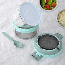 Ganesh Tiara 400ml Stainless Steel Insulated Lunch Box with Leakproof Lid & Folding Spoon - Justgrabit Inc.
