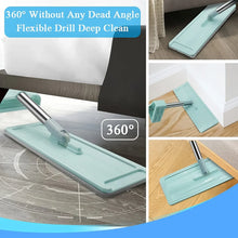 360Degree Rotation Flat Mop Floor Cleaning Microfiber Squeeze Mop Floor Clean. - Justgrabit Inc.
