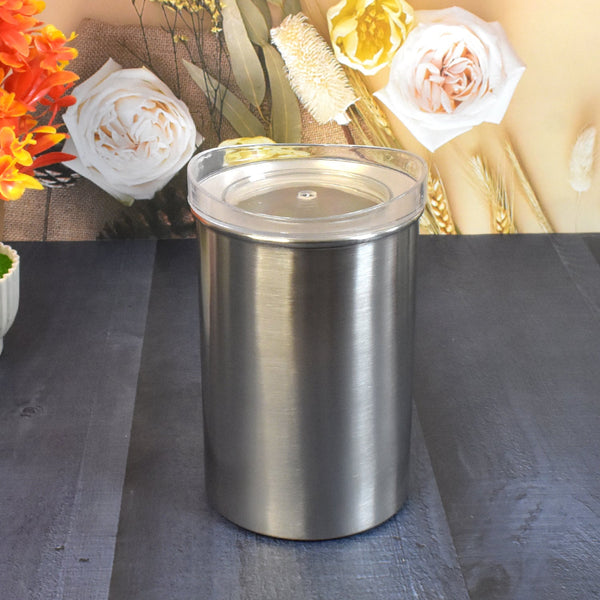 Stainless Steel Airtight Containers with See Through Lid (1 Pc / 1000 ML) - justgrabit.in | Just Grab It