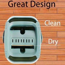 Scratch Cleaning Mop with 2 in 1 Self Clean Wash Dry Hands Free Flat Mop - Justgrabit Inc.