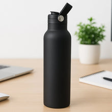 Stainless Steel Water Bottle with Carry Strap & Built - In Straw 1000ML Approx (1 Pc) - Justgrabit Inc.