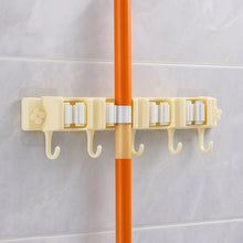 Self - Adhesive Wall - Mount Broom & Mop Holder Rack - justgrabit.in | Just Grab It