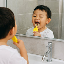 Cute Cartoon Duck U - Shape Baby Toothbrush (1 Pc / Mix Color) - justgrabit.in | Just Grab It