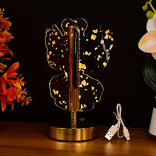 Luxury Golden Crystal LED Table Lamp (1 Pc) - justgrabit.in | Just Grab It