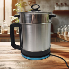 Soup Pot with Lid, Stainless Steel Multi Cooker Kettle (800W / 2.5 Ltr.) - justgrabit.in | Just Grab It