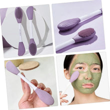 Double - Headed Silicone Mask Brush – Facial Cleansing & Mask Application Tool (1 Pc) - Justgrabit Inc.