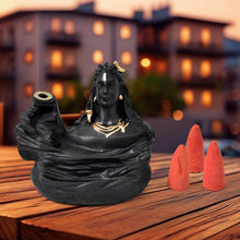 Adiyogi Shiva Backflow Smoke Fountain Incense Holder Burner (1 Pc) - justgrabit.in | Just Grab It