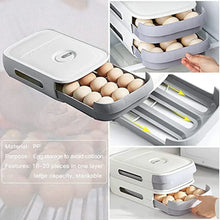Egg Storage Box Plastic Egg Drawer Fridge Egg Organizer Egg Keeper Refrigerator Egg Drawer Plastic Egg Carton Covered Egg Holder Pantry Egg Bin Household Egg Tray (1 Pc) - Justgrabit Inc.