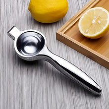 Premium Lemon Squeezer, Large Heavy Duty Handheld Juicer for Lemon, Stainless Steel Hand Press Citrus Juicer (1 Pc) - justgrabit.in | Just Grab It