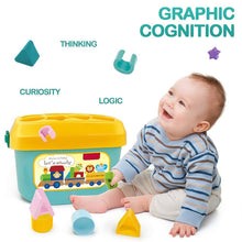 Baby First Block Set Kids Non - Toxic Abcd Geometric Shape Sorting & Stacking (1 Set) - justgrabit.in | Just Grab It