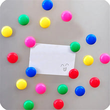 Yellow Board Magnets Circular Plastic Buttons (1 Pc) - justgrabit.in | Just Grab It